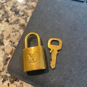 REAL repurposed Louis Vuitton Padlock and Key
